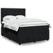 Pat box spring cu saltea, negru, 140x200 cm, catifea - WALTI WALTI
