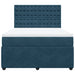 Pat box spring cu saltea, albastru, 140x200 cm, catifea - WALTI WALTI