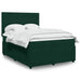 Pat box spring cu saltea, verde închis, 160x200 cm, catifea - WALTI WALTI