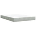 Pat box spring cu saltea, gri deschis, 160x200 cm, catifea - WALTI WALTI