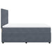 Pat box spring cu saltea, gri închis, 160x200 cm, catifea - WALTI WALTI