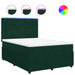 Pat box spring cu saltea, verde închis, 160x200 cm, catifea - WALTI WALTI