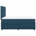 Pat box spring cu saltea, albastru, 160x200 cm, catifea - WALTI WALTI