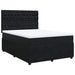 Pat box spring cu saltea, negru, 160x200 cm, catifea - WALTI WALTI