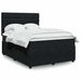 Pat box spring cu saltea, negru, 160x200 cm, catifea - WALTI WALTI