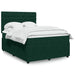 Pat box spring cu saltea, verde închis, 160x200 cm, catifea - WALTI WALTI