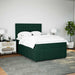 Pat box spring cu saltea, verde închis, 160x200 cm, catifea - WALTI WALTI