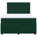 Pat box spring cu saltea, verde închis, 160x200 cm, catifea - WALTI WALTI