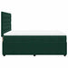 Pat box spring cu saltea, verde închis, 160x200 cm, catifea - WALTI WALTI