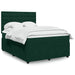 Pat box spring cu saltea, verde închis, 160x200 cm, catifea - WALTI WALTI
