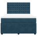 Pat box spring cu saltea, albastru, 160x200 cm, catifea - WALTI WALTI