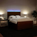 Pat box spring cu saltea, roz, 160x200 cm, catifea - WALTI WALTI