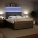 Pat box spring cu saltea, gri deschis, 180x200 cm, catifea - WALTI WALTI