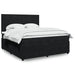 Pat box spring cu saltea, negru, 180x200 cm, catifea - WALTI WALTI