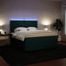 Pat box spring cu saltea, verde închis, 180x200 cm, catifea - WALTI WALTI