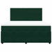 Pat box spring cu saltea, verde închis, 180x200 cm, catifea - WALTI WALTI