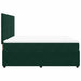 Pat box spring cu saltea, verde închis, 180x200 cm, catifea - WALTI WALTI
