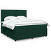 Pat box spring cu saltea, verde închis, 180x200 cm, catifea - WALTI WALTI