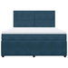 Pat box spring cu saltea, albastru, 180x200 cm, catifea - WALTI WALTI