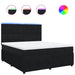 Pat box spring cu saltea, negru, 180x200 cm, catifea - WALTI WALTI