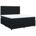 Pat box spring cu saltea, negru, 180x200 cm, catifea - WALTI WALTI