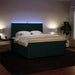 Pat box spring cu saltea, verde închis, 180x200 cm, catifea - WALTI WALTI