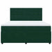 Pat box spring cu saltea, verde închis, 180x200 cm, catifea - WALTI WALTI
