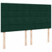 Pat box spring cu saltea, verde închis, 180x200 cm, catifea - WALTI WALTI