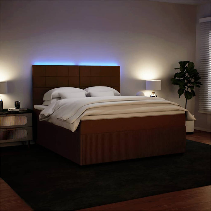 Pat box spring cu saltea, roz, 180x200 cm, catifea - WALTI WALTI