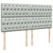 Pat box spring cu saltea, gri deschis, 180x200 cm, catifea - WALTI WALTI