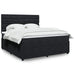 Pat box spring cu saltea, negru, 180x200 cm, catifea - WALTI WALTI