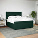 Pat box spring cu saltea, verde închis, 180x200 cm, catifea - WALTI WALTI