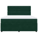 Pat box spring cu saltea, verde închis, 180x200 cm, catifea - WALTI WALTI