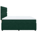 Pat box spring cu saltea, verde închis, 180x200 cm, catifea - WALTI WALTI