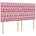 Pat box spring cu saltea, roz, 180x200 cm, catifea - WALTI WALTI