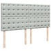 Pat box spring cu saltea, gri deschis, 180x200 cm, catifea - WALTI WALTI
