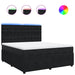 Pat box spring cu saltea, negru, 180x200 cm, catifea - WALTI WALTI