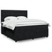 Pat box spring cu saltea, negru, 180x200 cm, catifea - WALTI WALTI