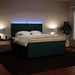 Pat box spring cu saltea, verde închis, 180x200 cm, catifea - WALTI WALTI