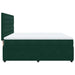 Pat box spring cu saltea, verde închis, 180x200 cm, catifea - WALTI WALTI