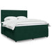 Pat box spring cu saltea, verde închis, 180x200 cm, catifea - WALTI WALTI