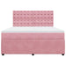 Pat box spring cu saltea, roz, 180x200 cm, catifea - WALTI WALTI