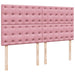 Pat box spring cu saltea, roz, 180x200 cm, catifea - WALTI WALTI