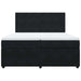 Pat box spring cu saltea, negru, 200x200 cm, catifea - WALTI WALTI