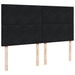 Pat box spring cu saltea, negru, 200x200 cm, catifea - WALTI WALTI