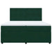 Pat box spring cu saltea, verde închis, 200x200 cm, catifea - WALTI WALTI