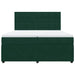 Pat box spring cu saltea, verde închis, 200x200 cm, catifea - WALTI WALTI