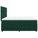 Pat box spring cu saltea, verde închis, 200x200 cm, catifea - WALTI WALTI