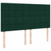 Pat box spring cu saltea, verde închis, 200x200 cm, catifea - WALTI WALTI