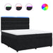 Pat box spring cu saltea, negru, 200x200 cm, catifea - WALTI WALTI